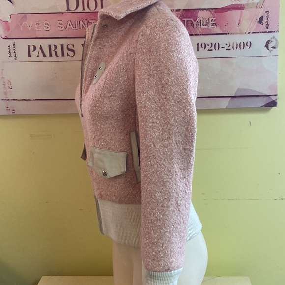 Mackage Pink Tweed Leather Jacket - Picture 7 of 13